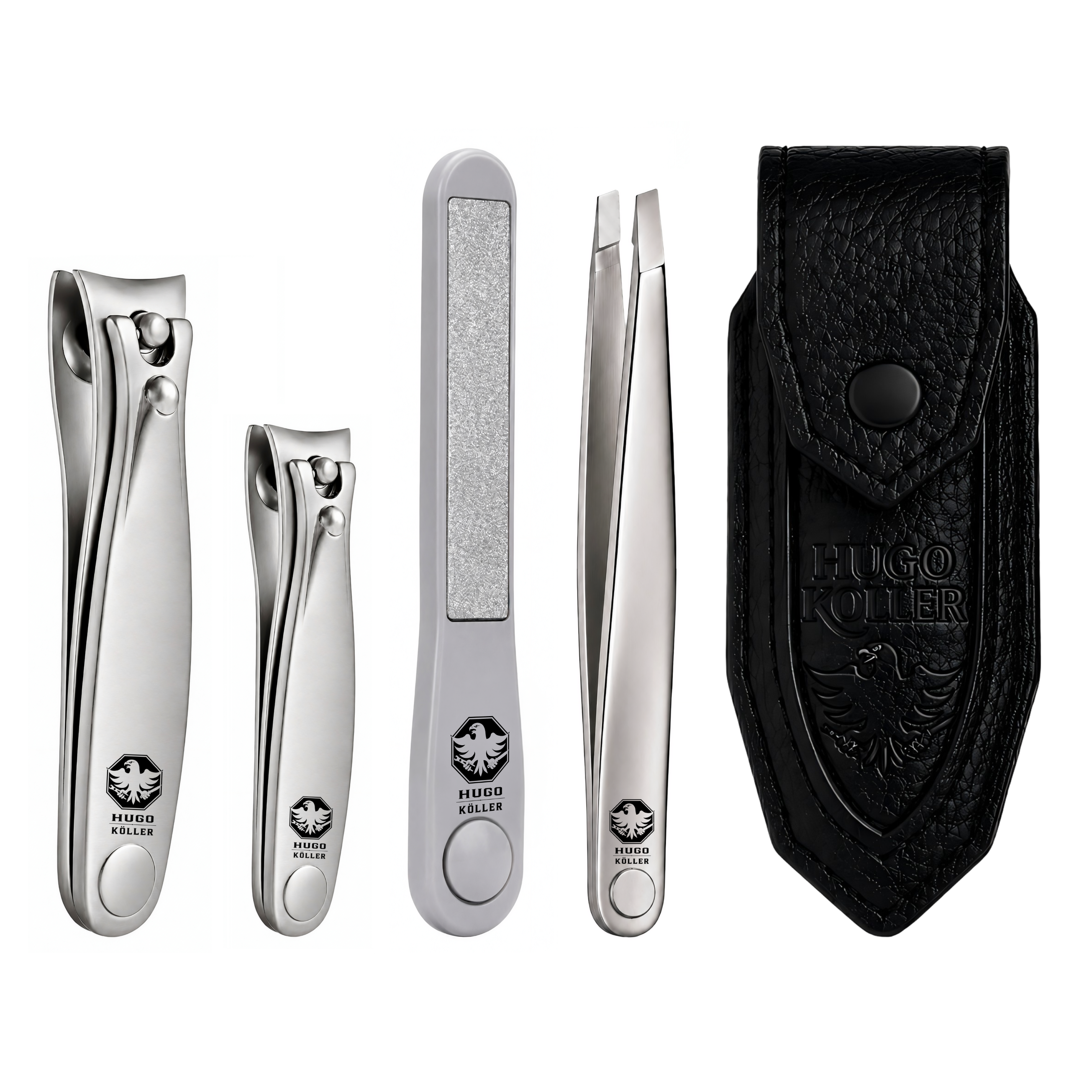 CLASSIC NAIL CARE(LARGE-SMALL NAIL CLIPPERS & NAIL FILE & TWEEZERS)